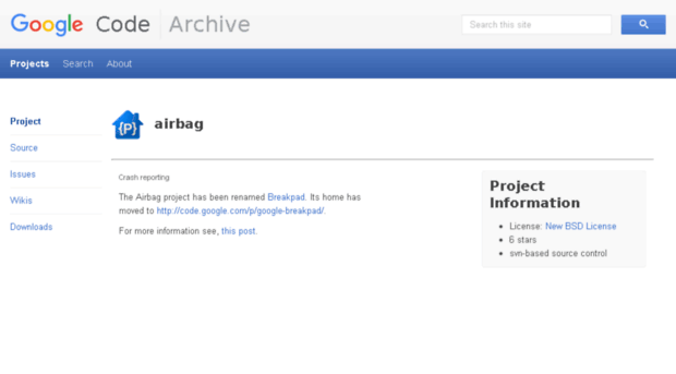 airbag.googlecode.com