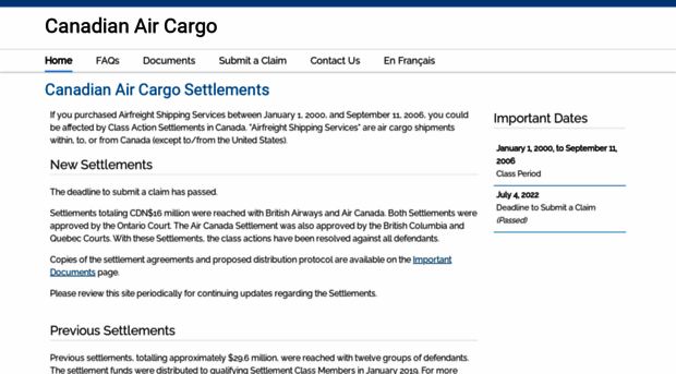 aircargosettlement2.com