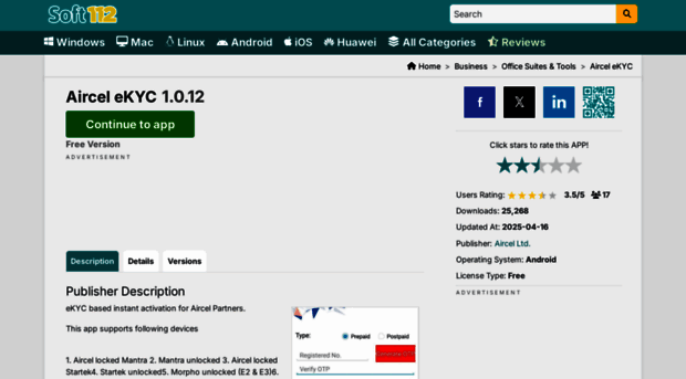 aircel-ekyc.soft112.com