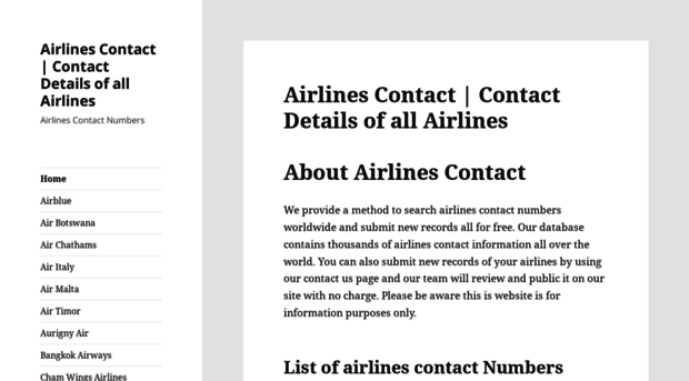 airlinescontact.com