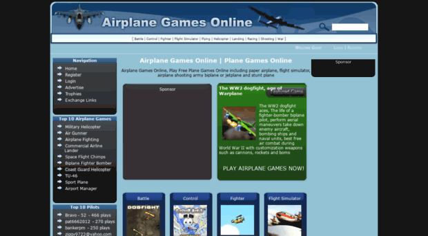airplanegamesonline.net