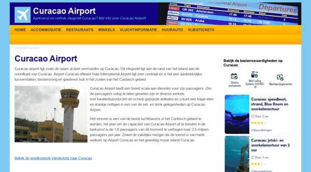 airportcuracao.com