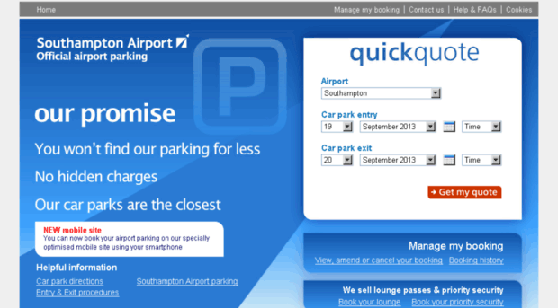 airportparking.southamptonairport.com