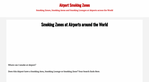 airportsmokingzones.com