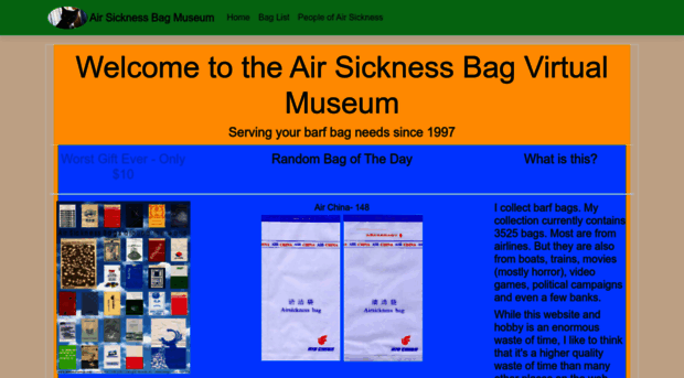 airsicknessbags.com