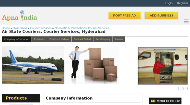 airstatecourier-hyderabad.apnaindia.com