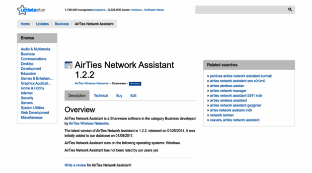 airties-network-assistant.updatestar.com