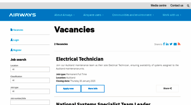airways.careercentre.net.nz