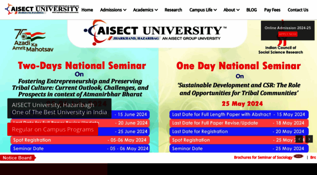 aisectuniversityjharkhand.ac.in