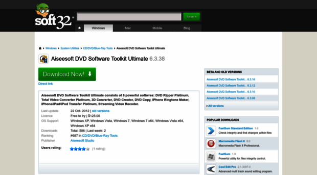 aiseesoft-dvd-software-toolkit-ultimate.soft32.com