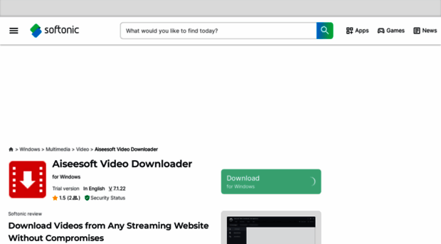 aiseesoft-video-downloader-de.en.softonic.com