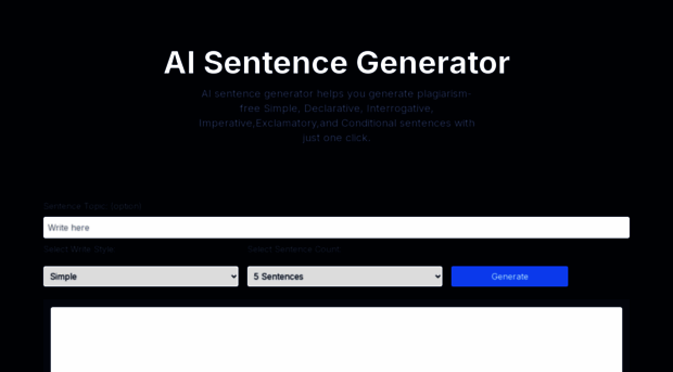 aisentencegenerator.online