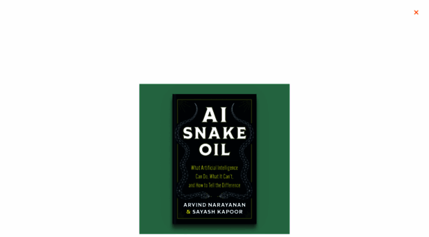 aisnakeoil.com