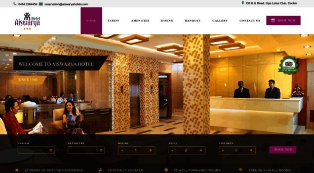 aiswaryahotels.com