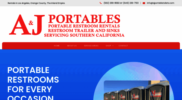 ajportabletoilets.com