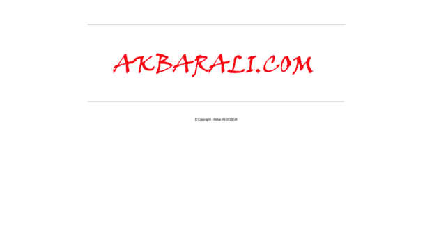 akbarali.com