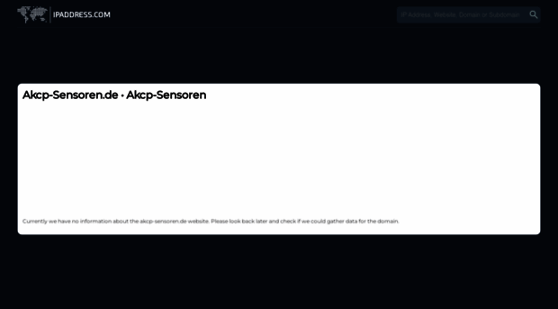 akcp-sensoren.de.ipaddress.com