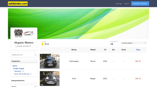 akgunsmotors.sahibinden.com