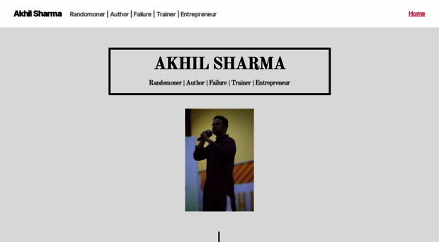 akhilsharma.com