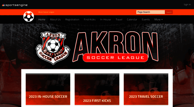 akronsoccerleague.com