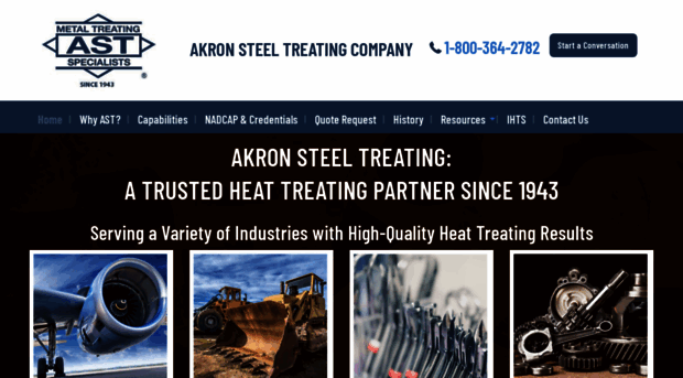 akronsteeltreating.com