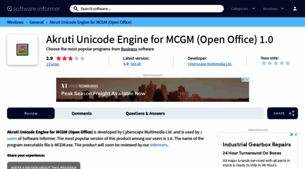 akruti-unicode-engine-for-mcgm-open-offi.software.informer.com