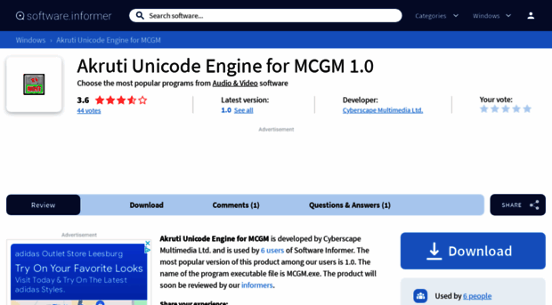 akruti-unicode-engine-for-mcgm.software.informer.com
