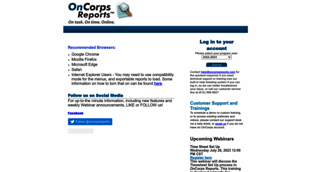 al.oncorpsreports.com