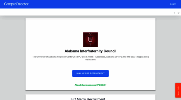 alabamaifc.mycampusdirector2.com