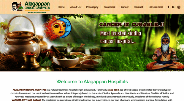 alagappanherbalhospitals.com