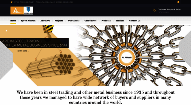 alameensteel.com