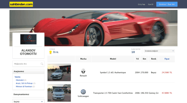alansoyotomotivdidim.sahibinden.com