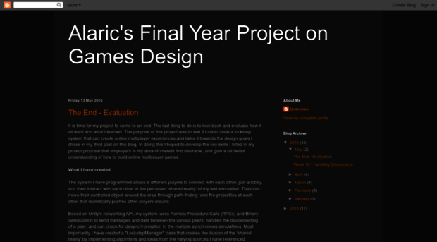 alaricfinalyearproject.blogspot.com
