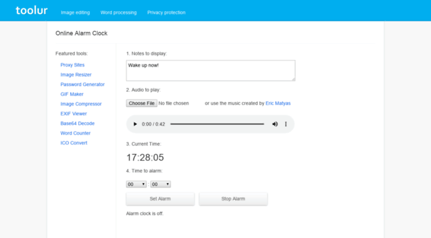 alarmclock.toolur.com