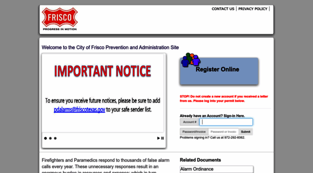 alarmpermits.friscotexas.gov
