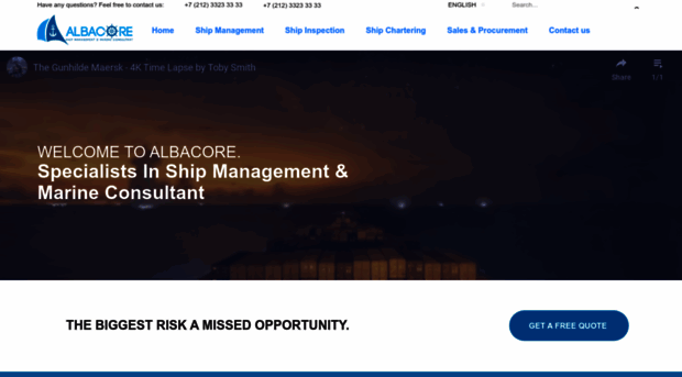 albacoreshipmanagement.com