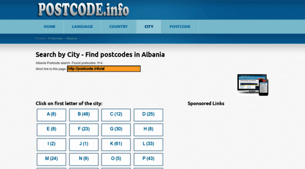 albania.postcode.info