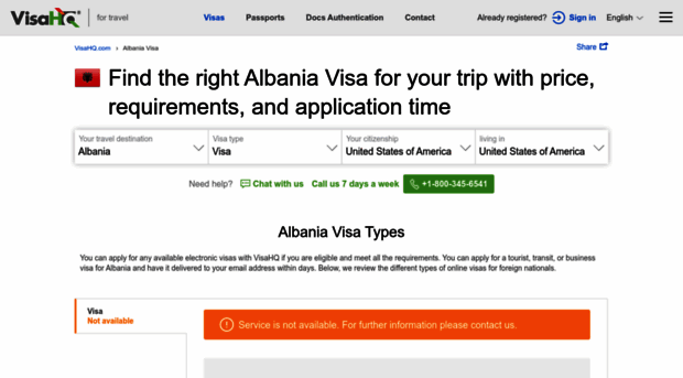 albania.visahq.com