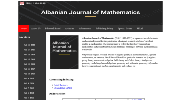 albanian-j-math.com