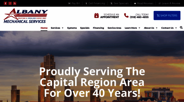 albanymechanical.com