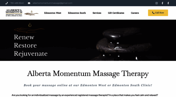 albertamomentummassage.com