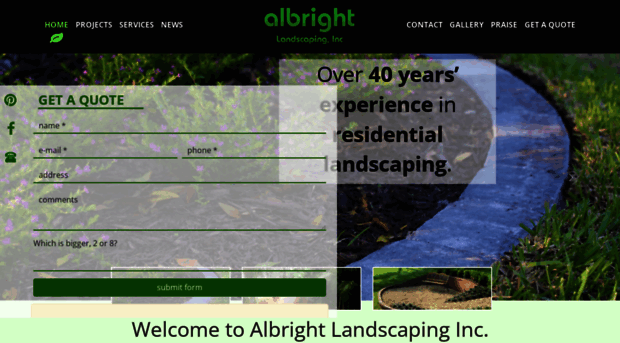 albrightlandscaping.com