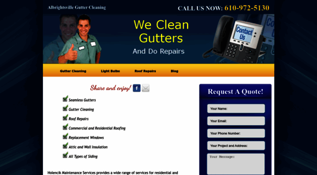 albrightsvilleguttercleaning.com