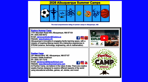 albuquerquesummercamps.com