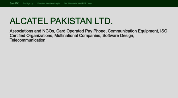 alcatelpakistanltd.enic.pk