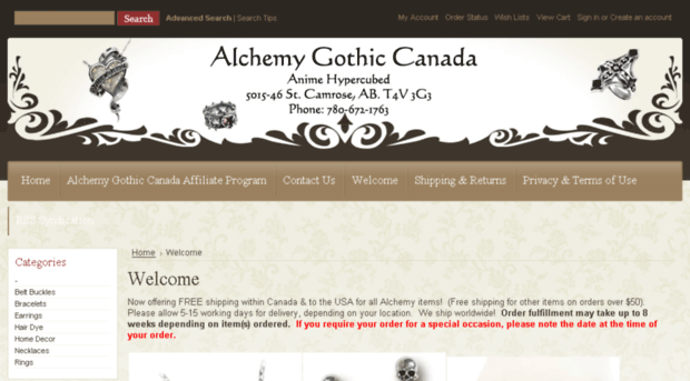 alchemygothiccanada.com