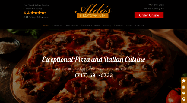 aldospizzatownusa.com