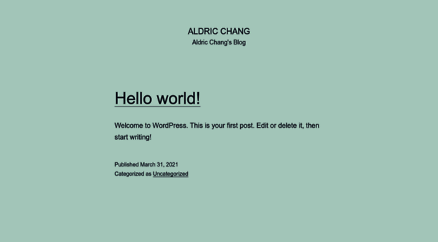 aldricchang.com