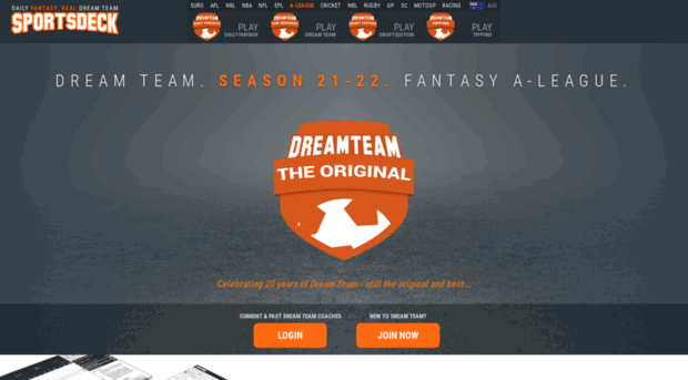 aleaguedreamteam.virtualsports.com.au