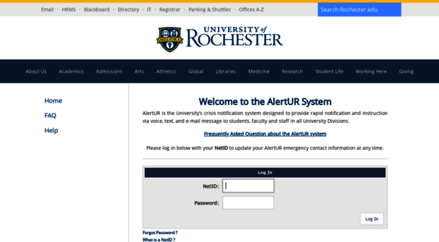 alert.rochester.edu